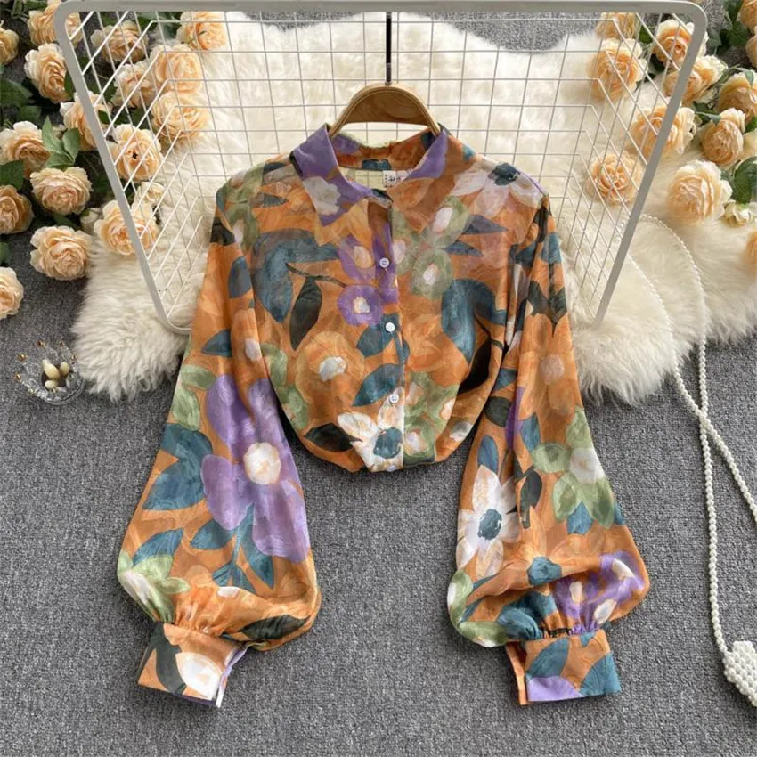 Vintage Blouse Women Long Sleeve Casual Shirt Spring Autumn Floral Print Elegant Blouse Designer Tops Korean Clothes
Vintage Blouse Women Long Sleeve Casual Shirt Spring Autumn Floral Print Elegant Blouse Designer Tops Korean Clothes