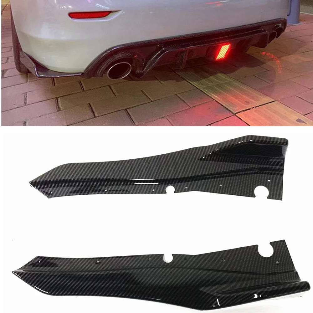 Rear Bumper Side Splitter Cover For Infiniti Q50 2018-2020 Carbon Fiber Look ABS Diffuser Guard Lip Spoiler Canard Plate Trim
Rear Bumper Side Splitter Cover For Infiniti Q50 2018-2020 Carbon Fiber Look ABS Diffuser Guard Lip Spoiler Canard Plate Trim