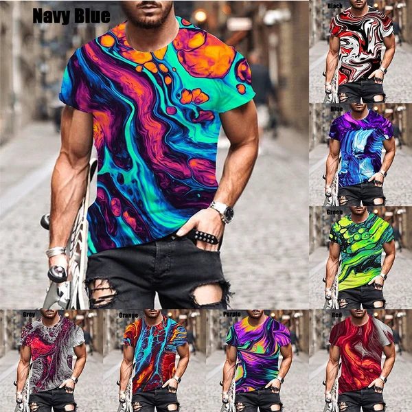 New Summer Men's/women's 3D Magma Fashion Slim T Shirt Casual Round Neck Top Men's Clothing
New Summer Men's/women's 3D Magma Fashion Slim T Shirt Casual Round Neck Top Men's Clothing