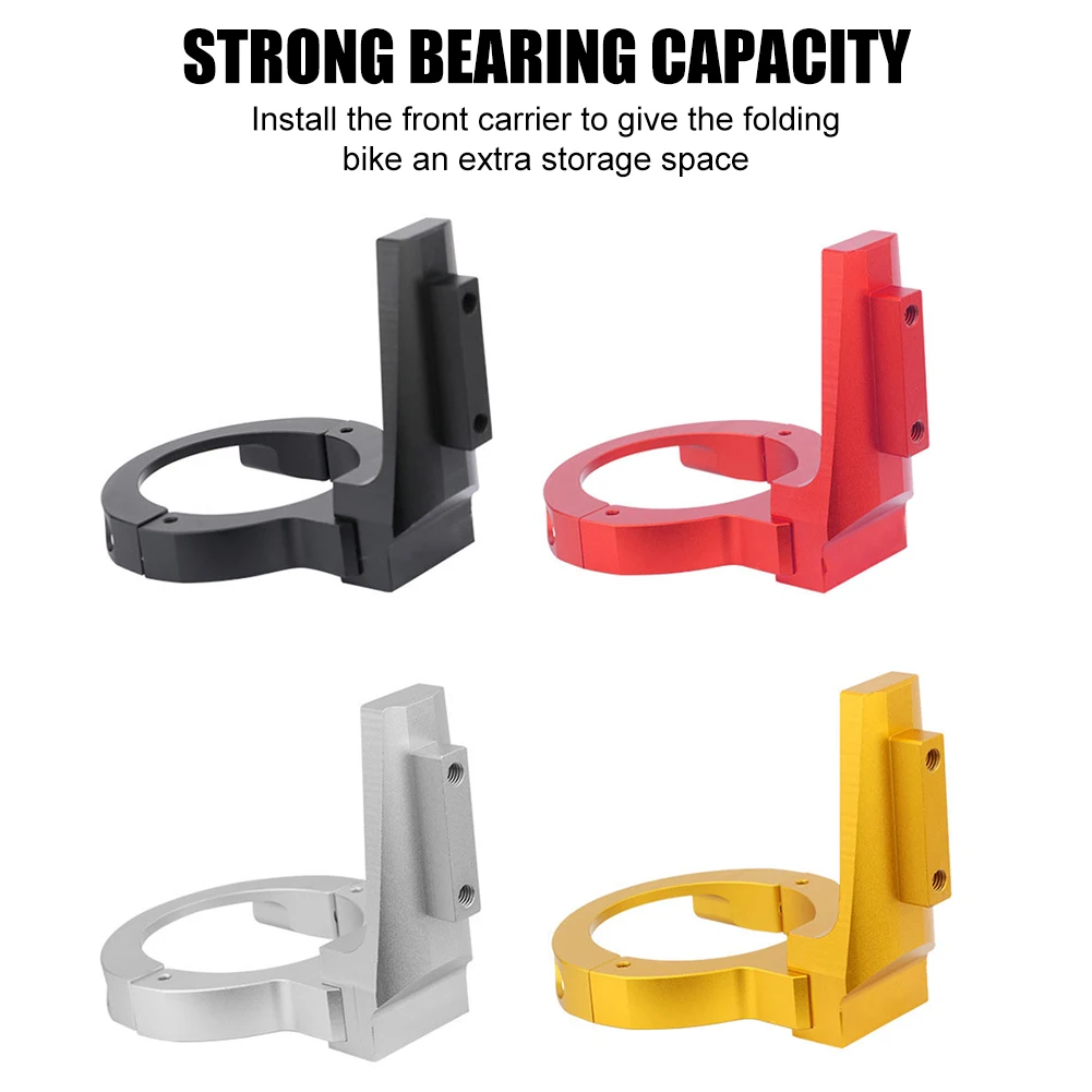 Folding Bike Front Carrier Mounting Bracket Adapter Aluminum Alloy Cargo Rack Bracket Pig Nose Pannier Bracket for K3/412/P8
Folding Bike Front Carrier Mounting Bracket Adapter Aluminum Alloy Cargo Rack Bracket Pig Nose Pannier Bracket for K3/412/P8