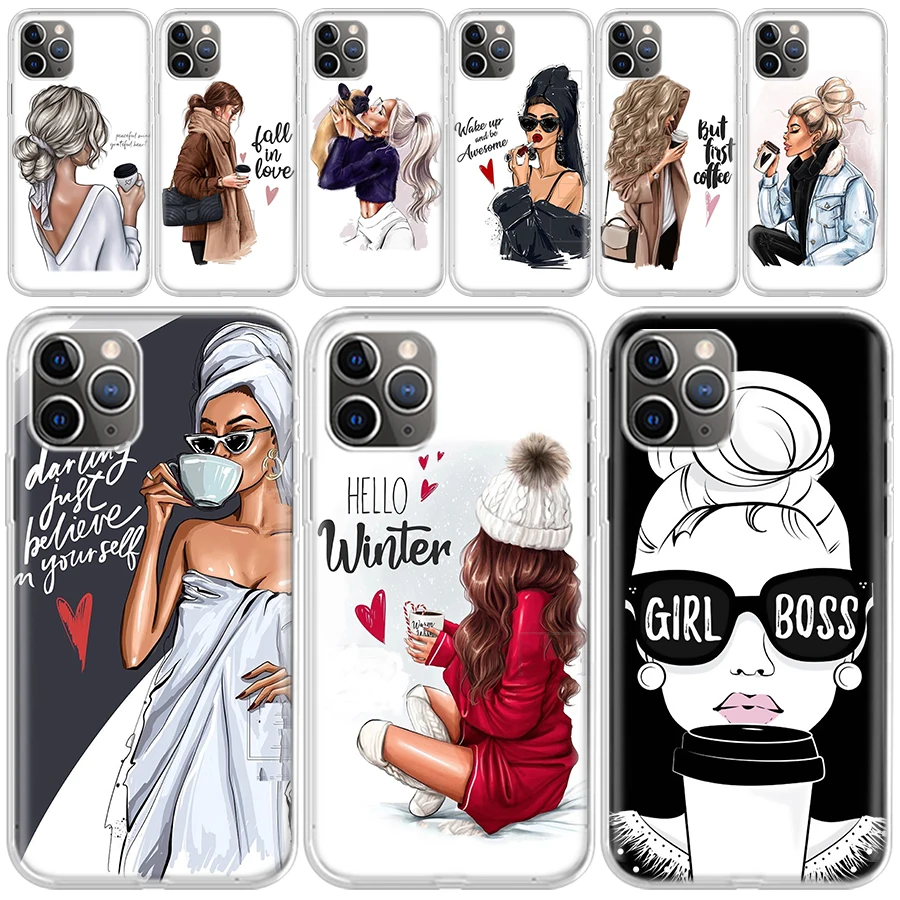 Princess Female Boss Coffee Phone Case for iPhone 13 Pro 12 Mini 11 Max X XS XR 7 Plus 8 6 6S Apple SE 2020 5 5S Pattern Silicon
Princess Female Boss Coffee Phone Case for iPhone 13 Pro 12 Mini 11 Max X XS XR 7 Plus 8 6 6S Apple SE 2020 5 5S Pattern Silicon