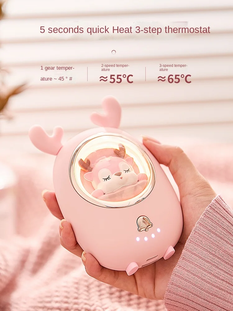 Rechargeable Hand Warmer Heating Pad Cute Girl Electric Heater Small Portable Artifact Two-in-one Compact and Convenient
Rechargeable Hand Warmer Heating Pad Cute Girl Electric Heater Small Portable Artifact Two-in-one Compact and Convenient