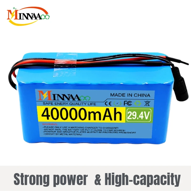 New 24V 40Ah 7S3P 18650 Li-ion Battery Pack 29.4V 40000mAh Electric Bicycle Moped /Electric/Lithium Ion Battery Pack+ 2A Charger
New 24V 40Ah 7S3P 18650 Li-ion Battery Pack 29.4V 40000mAh Electric Bicycle Moped /Electric/Lithium Ion Battery Pack+ 2A Charger