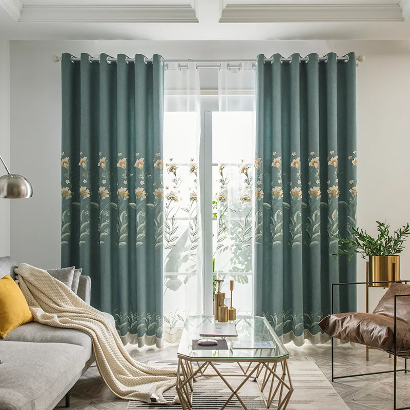 2023 New Living Room Curtains Fresh Thickening Blackout Embroidered Curtains High-end Living Room Bedroom Curtains Custom
2023 New Living Room Curtains Fresh Thickening Blackout Embroidered Curtains High-end Living Room Bedroom Curtains Custom