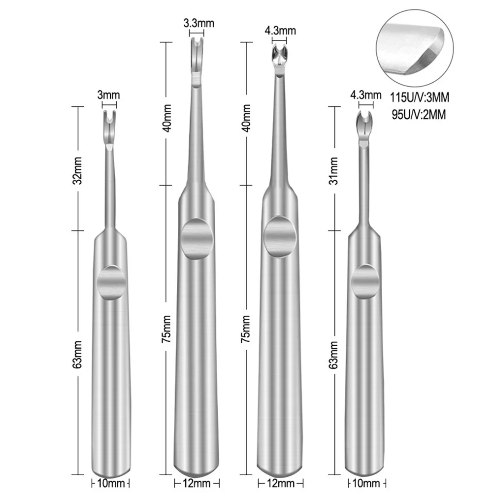 95/115mm Leather Stitching Skiving Tool U/V Shape Stainless Steel Groover Trimmer For Leather Edge Skiving DIY Hand Tool
95/115mm Leather Stitching Skiving Tool U/V Shape Stainless Steel Groover Trimmer For Leather Edge Skiving DIY Hand Tool
