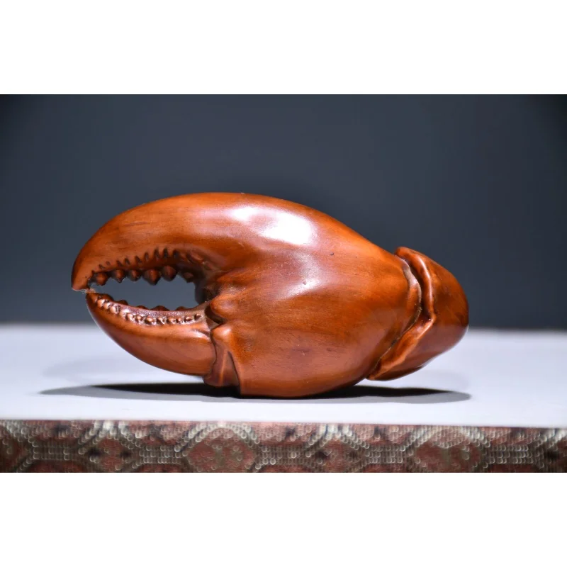 3.1" Chinese Box-wood Hand Engraving Animal Crab Clamp Wealth Statue Craft Gift Decoration Home Decore
3.1" Chinese Box-wood Hand Engraving Animal Crab Clamp Wealth Statue Craft Gift Decoration Home Decore