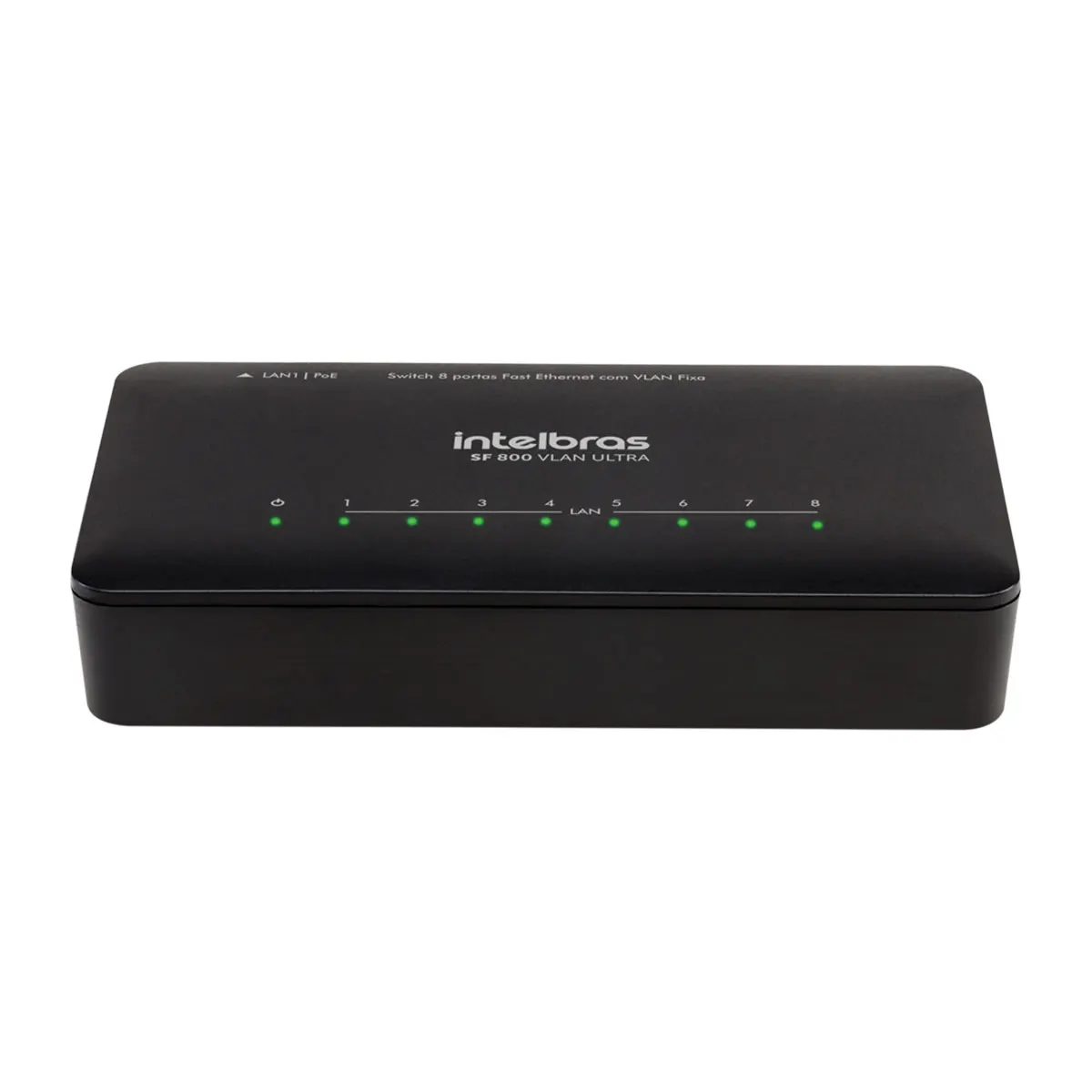SWITCH 8 DOORS FAST ETHERNET SF 800 VLAN ULTRA WITH FIXED VLAN AND ANTISSUTE PROTECTION 10/100MBPS 4760060
SWITCH 8 DOORS FAST ETHERNET SF 800 VLAN ULTRA WITH FIXED VLAN AND ANTISSUTE PROTECTION 10/100MBPS 4760060