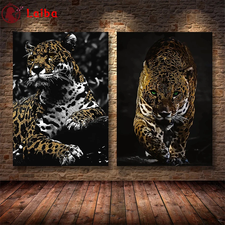 Modern Diamond Mosaic Art Painting, Round Drill, Black, Gold Animal, Leopard, Cross Stitch, Full Square Decor, Home, 2Pcs
Modern Diamond Mosaic Art Painting, Round Drill, Black, Gold Animal, Leopard, Cross Stitch, Full Square Decor, Home, 2Pcs