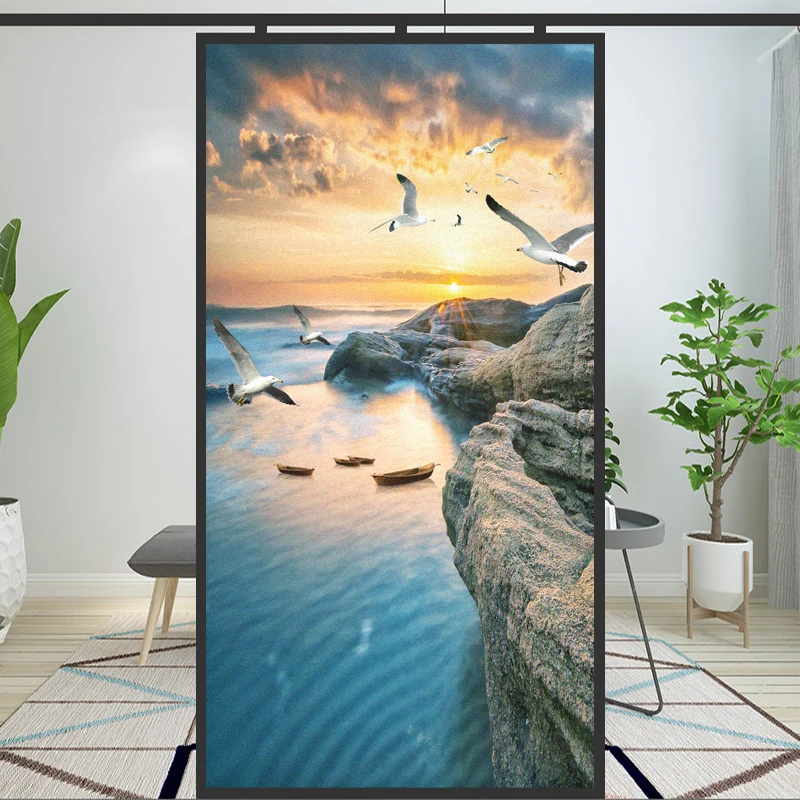 Seascape Decoration Privacy Windows Film Window Stickers No Glue Static Cling Frosted Windows Film for Home
Seascape Decoration Privacy Windows Film Window Stickers No Glue Static Cling Frosted Windows Film for Home