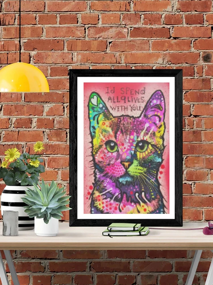 DIY-5D Diamond Painting Long Life Cat Splicing Set Full Diamond Embroidery Mosaic Picture Closed
DIY-5D Diamond Painting Long Life Cat Splicing Set Full Diamond Embroidery Mosaic Picture Closed