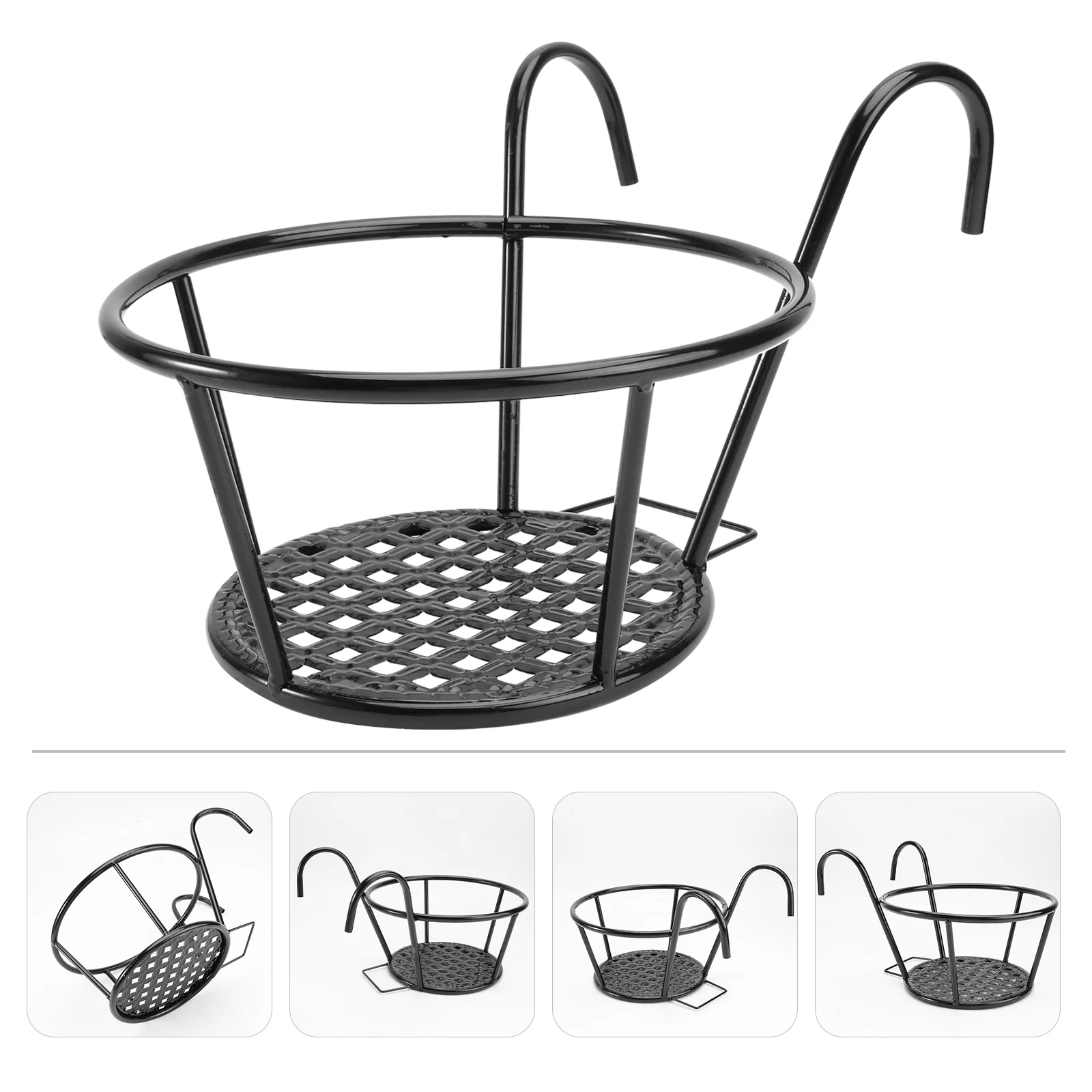 Hanging Iron Metal Stand Balcony Baskets Rack Supporting Flower Geometric Basket Holders Pot Railing Shelfpotted Planter Fence
Hanging Iron Metal Stand Balcony Baskets Rack Supporting Flower Geometric Basket Holders Pot Railing Shelfpotted Planter Fence