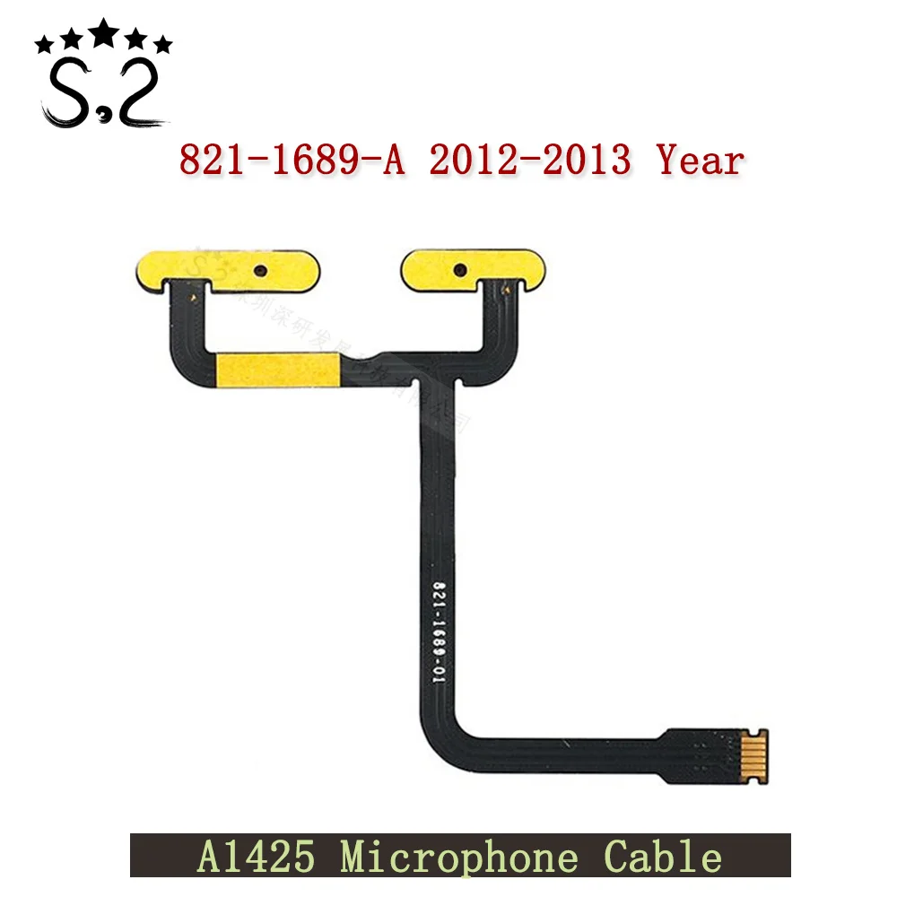 Original A1425 Microphone Cable For Macbook Pro Retina 13.3" 821-1689-A Mic Flex Cable 2012-2013 Year
Original A1425 Microphone Cable For Macbook Pro Retina 13.3" 821-1689-A Mic Flex Cable 2012-2013 Year