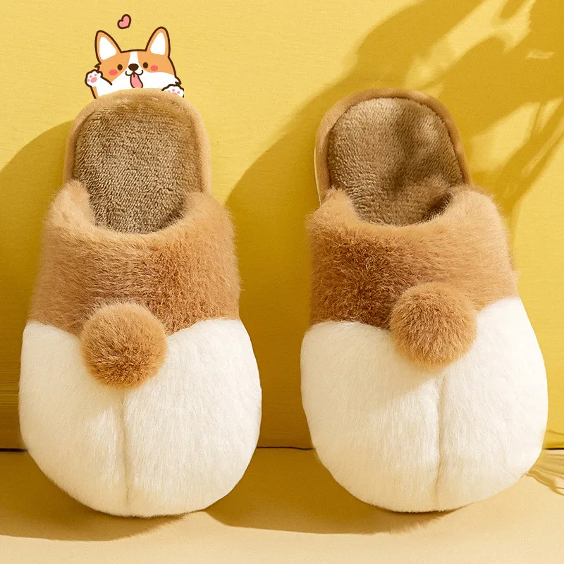 Corgi Butt Slippers Women Men Couples Cute Winter Warm Fluffy Shoes Cute Faux Fur Non Slip House Slipper Indoor Bedroom Slides
Corgi Butt Slippers Women Men Couples Cute Winter Warm Fluffy Shoes Cute Faux Fur Non Slip House Slipper Indoor Bedroom Slides