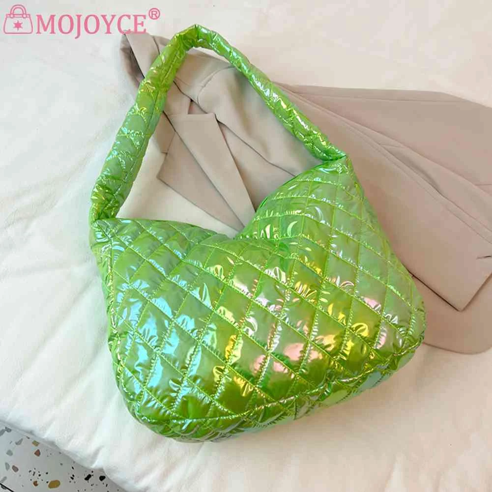 Autumn Winter Ladies Tote Handbags Large-capacity Cotton Padded Purses Handbags Laser Multicolor Rhombus Pattern for Travel Work
Autumn Winter Ladies Tote Handbags Large-capacity Cotton Padded Purses Handbags Laser Multicolor Rhombus Pattern for Travel Work