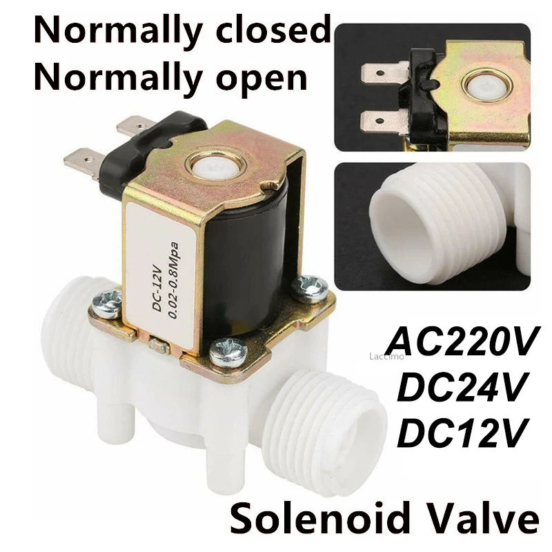 Normally Closed Open AC 220V DC 12V 24V 1/2" 3/4" Male Thread Solenoid Valve Water Control Valve Controller Switch
Normally Closed Open AC 220V DC 12V 24V 1/2" 3/4" Male Thread Solenoid Valve Water Control Valve Controller Switch