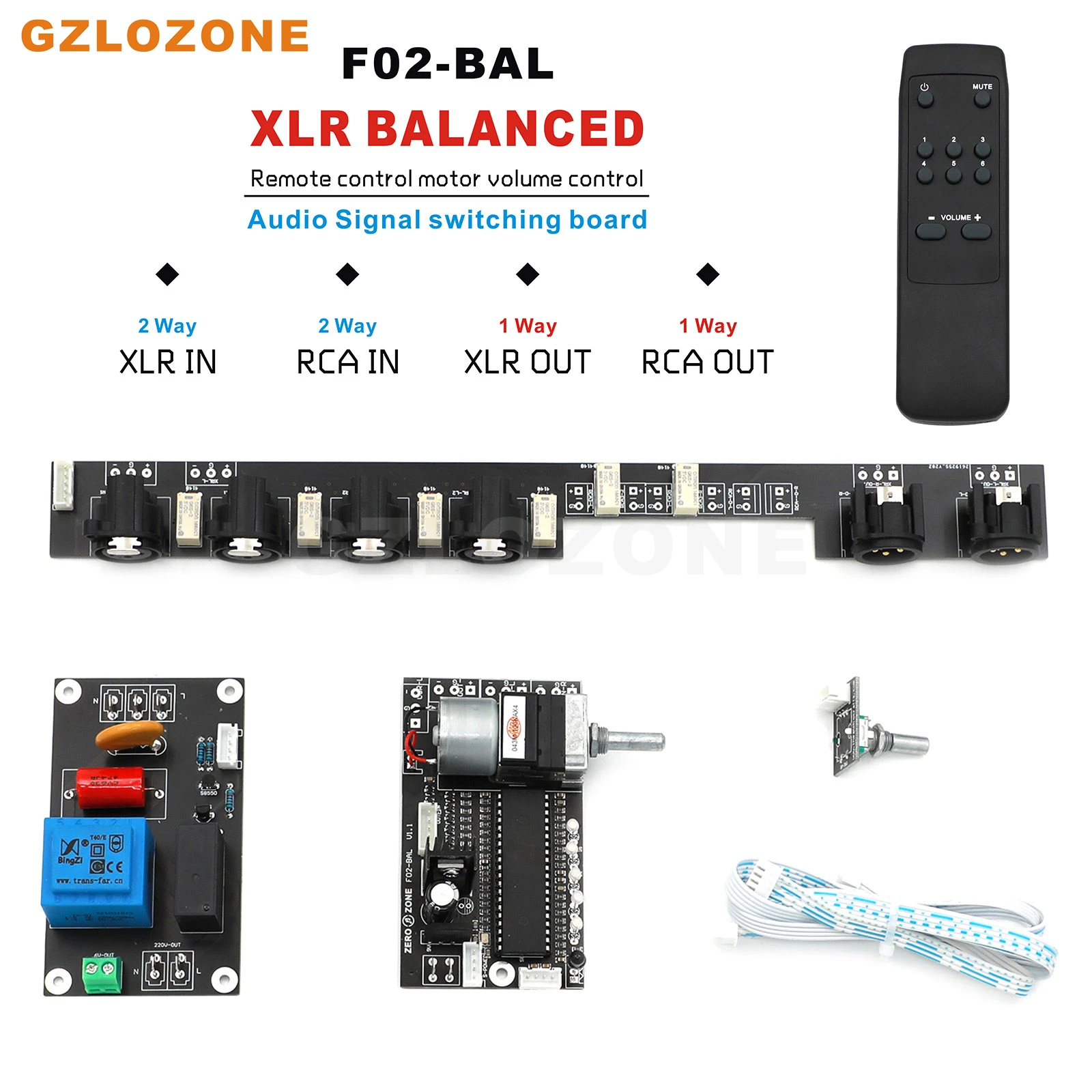 F02-BAL RCA/XLR балансировочный пульт дистанционного управления громкостью двигателя ALPS поддерживает 4-полосный аудиовход (без RCA) 
F02-BAL RCA/XLR балансировочный пульт дистанционного управления громкостью двигателя ALPS поддерживает 4-полосный аудиовход (без RCA)