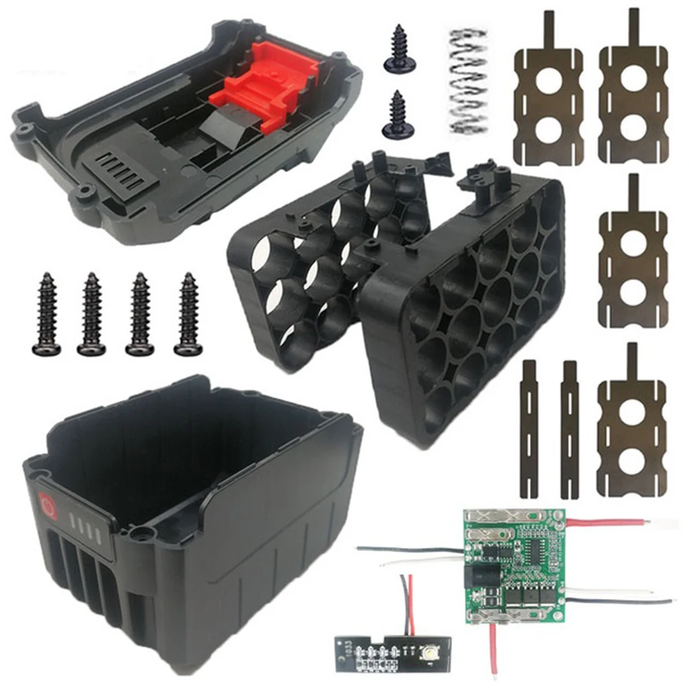 Li-ion Battery Case Charge Protection Circuit Board PCB For Lomvum Zhipu Hongsong Jingmi 18V Lithium Battery 15 Batteries
Li-ion Battery Case Charge Protection Circuit Board PCB For Lomvum Zhipu Hongsong Jingmi 18V Lithium Battery 15 Batteries