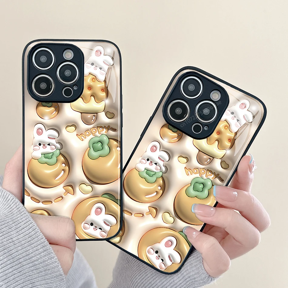 Cartoon Rabbit Painted Glass Phone Case For iPhone 14 13 12 11 Pro Max Mini XS Max X XR 7 8 Plus Se2 SE3 Protection Back Cover
Cartoon Rabbit Painted Glass Phone Case For iPhone 14 13 12 11 Pro Max Mini XS Max X XR 7 8 Plus Se2 SE3 Protection Back Cover