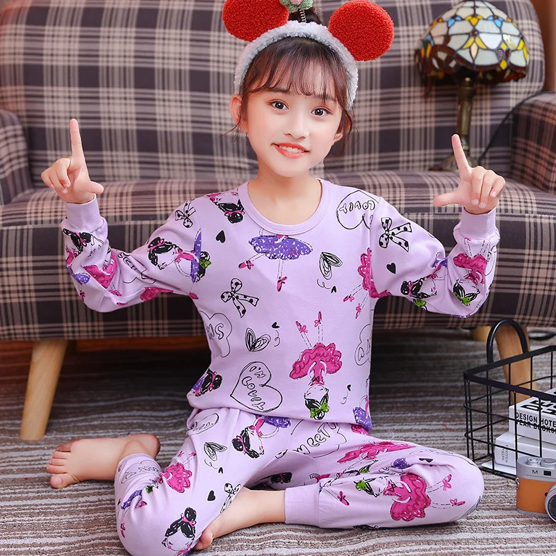 Autumn Winter Girls Pajamas Children Sleepwear for Teenager Girls Princess Cotton Homewear Kids Nightwear Girl Sets Clothing Set
Autumn Winter Girls Pajamas Children Sleepwear for Teenager Girls Princess Cotton Homewear Kids Nightwear Girl Sets Clothing Set