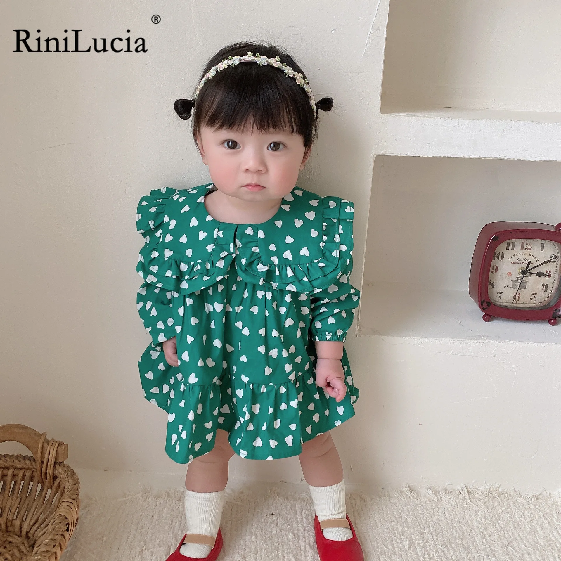 RiniLucia Cotton Linen Ruffle Big Lapel Print Baby Princess Dress 2022 Fashion New Girls' Clothing Autumn Long Sleeve Dress
RiniLucia Cotton Linen Ruffle Big Lapel Print Baby Princess Dress 2022 Fashion New Girls' Clothing Autumn Long Sleeve Dress