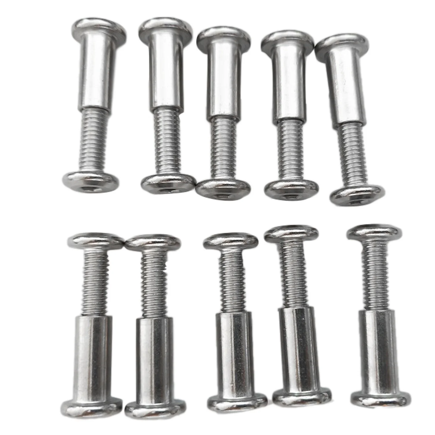 

20 Pcs Screw Post Fit for 5/16Inch(8mm) Hole Dia Male M6X20mm Female M6X18mm Belt Buckle Binding Bolts Leather Fastener