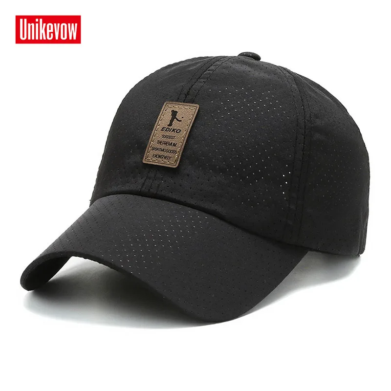 UNIKEVOW 1Piece Quick dry Baseball Cap Men's Adjustable Cap Casual leisure hats Solid Color Fashion Snapback Summer hat
UNIKEVOW 1Piece Quick dry Baseball Cap Men's Adjustable Cap Casual leisure hats Solid Color Fashion Snapback Summer hat