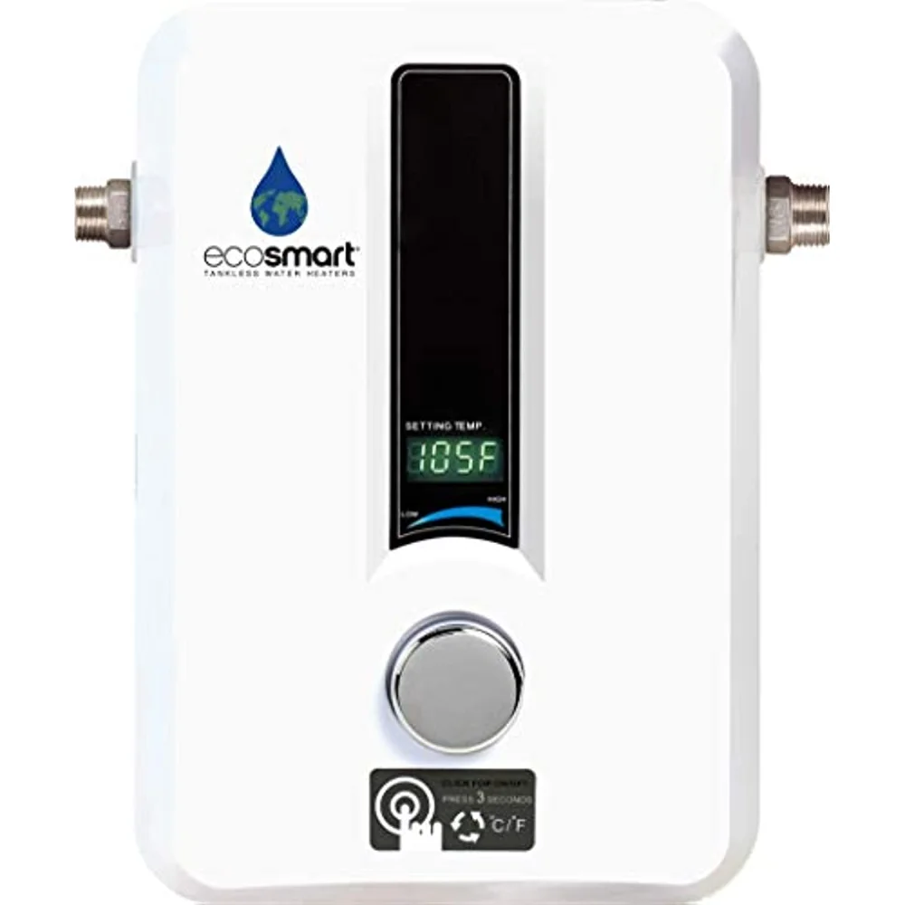 EcoSmart ECO 11 Electric Tankless Water Heater, 13KW at 240 Volts with Patented Self Modulating Technology
EcoSmart ECO 11 Electric Tankless Water Heater, 13KW at 240 Volts with Patented Self Modulating Technology