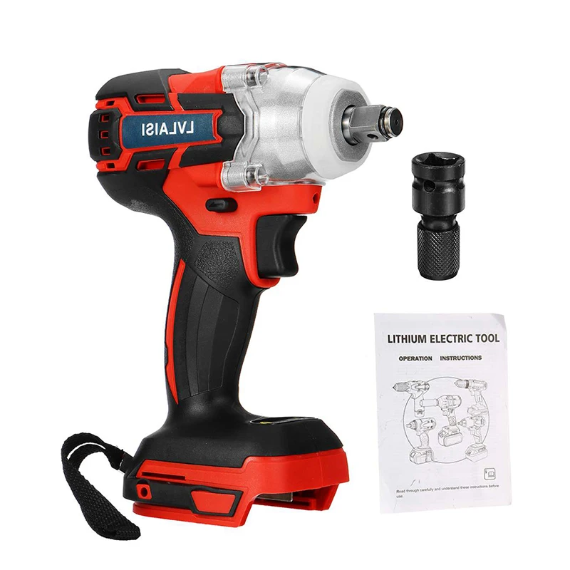 4000RPM 520N.M Brushless Electric Cordless 1/2" Square Drive Impact Wrench Lithium Battery Wrench Adapt For 18V Makita Battery
4000RPM 520N.M Brushless Electric Cordless 1/2" Square Drive Impact Wrench Lithium Battery Wrench Adapt For 18V Makita Battery