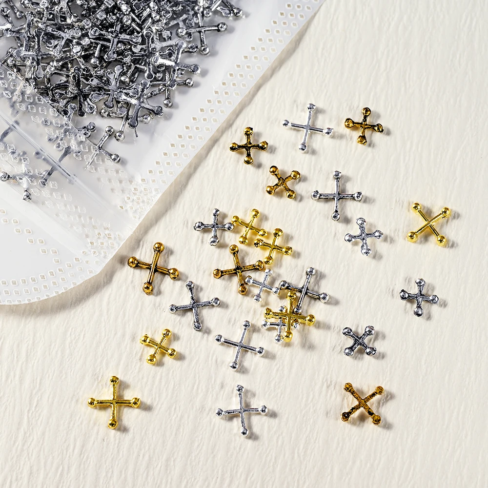20Pcs Classic Punk Cross/Cherry Alloy Nail Charms 4mm 6mm Metal Diagonal Lines Shape Gold Silver Retro Manicure Decoration
20Pcs Classic Punk Cross/Cherry Alloy Nail Charms 4mm 6mm Metal Diagonal Lines Shape Gold Silver Retro Manicure Decoration