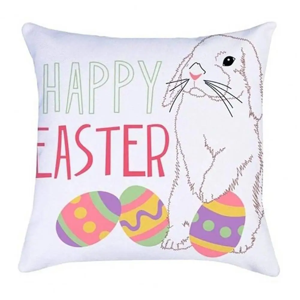 Cushion Case Breathable Easy Care Polyester Happy Easter Rabbit Printed Pillow Cover Furniture Accessories
Cushion Case Breathable Easy Care Polyester Happy Easter Rabbit Printed Pillow Cover Furniture Accessories