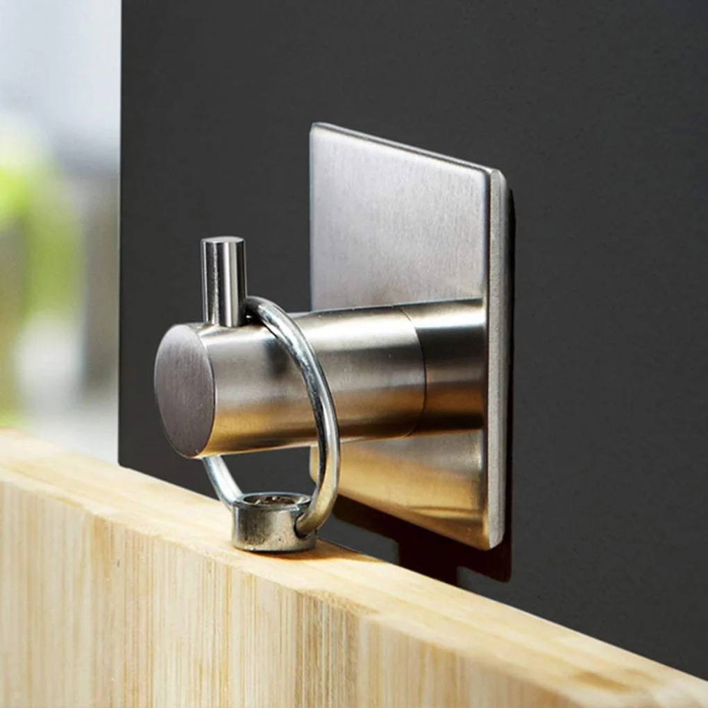 4 Pcs set Self Adhesive Hooks Towel Rail Hat Towel Robe Coat Stick-up Stainless Steel Hanger Lavatory Closett Wall Holder
4 Pcs set Self Adhesive Hooks Towel Rail Hat Towel Robe Coat Stick-up Stainless Steel Hanger Lavatory Closett Wall Holder