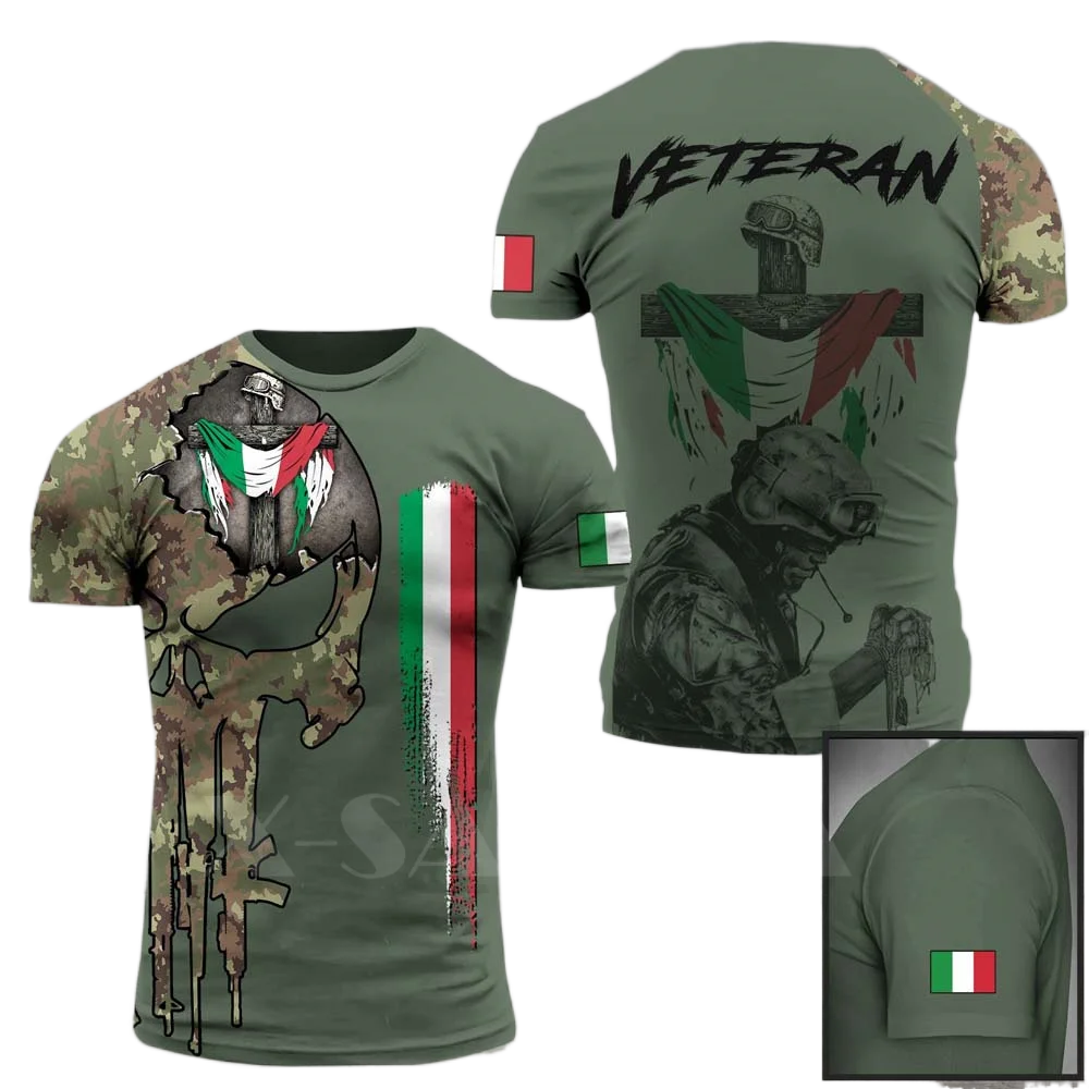 ARMY-VETERAN 3D Printing Men's T-shirts italian soldier Casual O-Neck Loose Short Sleeve Camouflage Commando Large Men Clothing
ARMY-VETERAN 3D Printing Men's T-shirts italian soldier Casual O-Neck Loose Short Sleeve Camouflage Commando Large Men Clothing