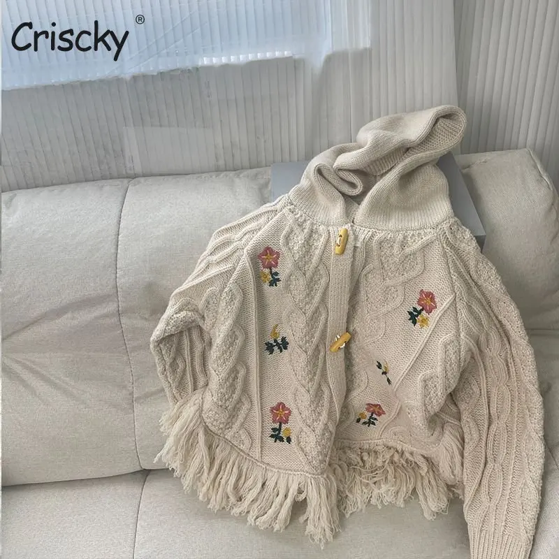 Criscky Kids Baby Girl Autumn Winter Full Sleeve Flora Knitted Hooded Outwear Coat Toddler Children Girls Cardigan Sweater
Criscky Kids Baby Girl Autumn Winter Full Sleeve Flora Knitted Hooded Outwear Coat Toddler Children Girls Cardigan Sweater