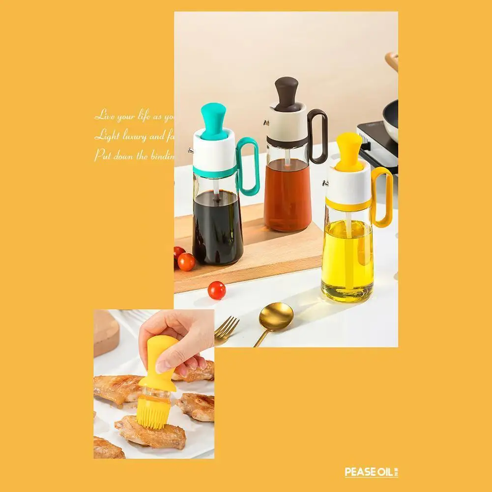 2 In 1 New Oil Dispenser Bottle With Brush Design Convenient Liquid Capacity Kitchen Big Bottle Multifunction Seasoning Sup L8N4
2 In 1 New Oil Dispenser Bottle With Brush Design Convenient Liquid Capacity Kitchen Big Bottle Multifunction Seasoning Sup L8N4