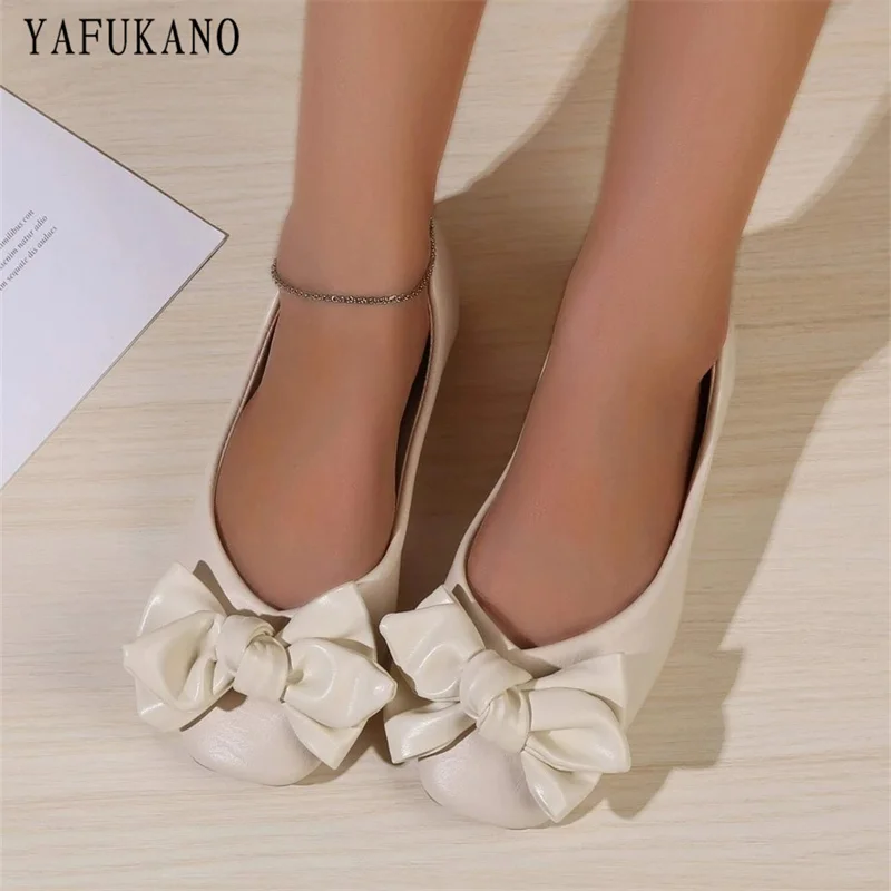 Bow Decor Square Toe Ballet Flats Fashion Soft Bottom Comfort Slip-on Shallow Boat Shoes Casual Flat Single Shoes
Bow Decor Square Toe Ballet Flats Fashion Soft Bottom Comfort Slip-on Shallow Boat Shoes Casual Flat Single Shoes