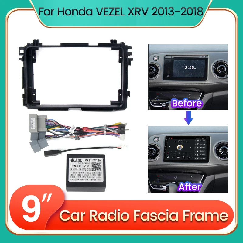 Для автомобиля 2din Android все-в-одном, рамка для Honda HR-V XRV 2013-2018, автомобильное радио, видео, GPS плеер, Модернизированная рамка, комплект приборной панели
Для автомобиля 2din Android все-в-одном, рамка для Honda HR-V XRV 2013-2018, автомобильное радио, видео, GPS плеер, Модернизированная рамка, комплект приборной панели