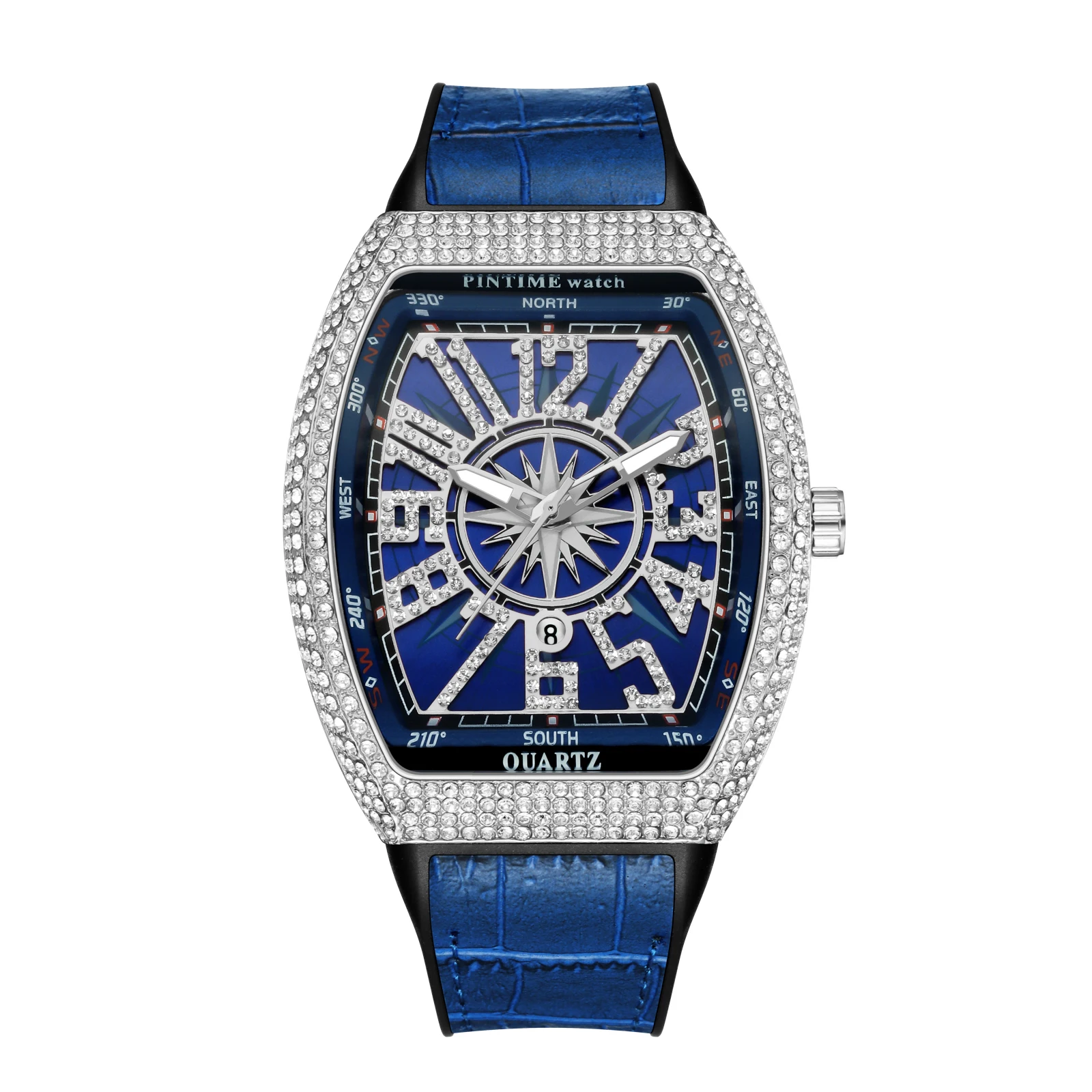 Fashion Men's Watch Top Brand Luxury Bling Iced Out Watches for Men Waterproof Sport Big Dial Wristwatch Relogio Masculino
Fashion Men's Watch Top Brand Luxury Bling Iced Out Watches for Men Waterproof Sport Big Dial Wristwatch Relogio Masculino