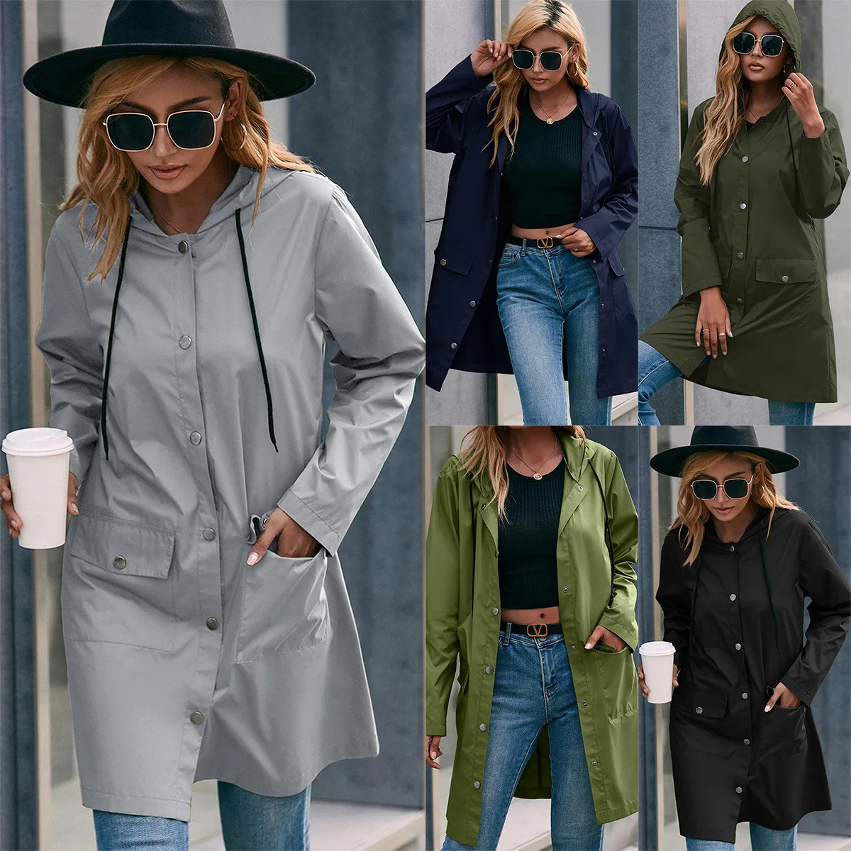 New Fashion Women Rain Jackets Raincoat Waterproof Lightweight Windproof Adjustable Windbreaker Hooded Coat Outerwear
New Fashion Women Rain Jackets Raincoat Waterproof Lightweight Windproof Adjustable Windbreaker Hooded Coat Outerwear