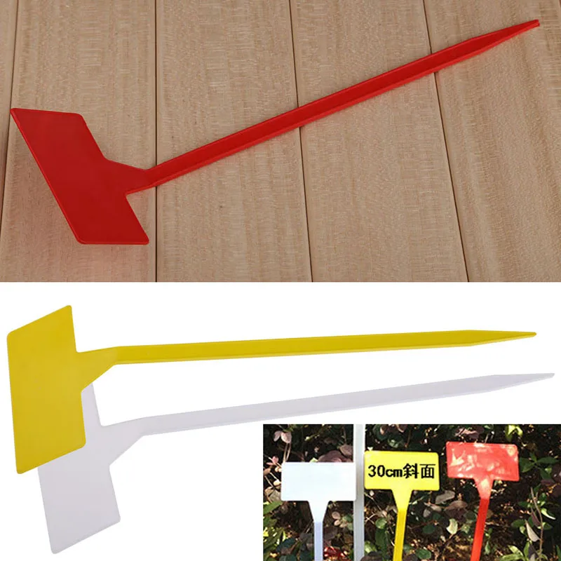 50 Pcs Plastic Plant T-type Upturned Tags Markers Durable Grounding Accessories Ground Wire Smooth Surface Tool Garden Labels
50 Pcs Plastic Plant T-type Upturned Tags Markers Durable Grounding Accessories Ground Wire Smooth Surface Tool Garden Labels