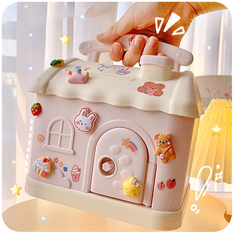 Большая копилка-органайзер Kawaii, коробка для хранения, милый подарок для девочек, смена денег, Детская копилка, украшение для рабочего стола
Большая копилка-органайзер Kawaii, коробка для хранения, милый подарок для девочек, смена денег, Детская копилка, украшение для рабочего стола