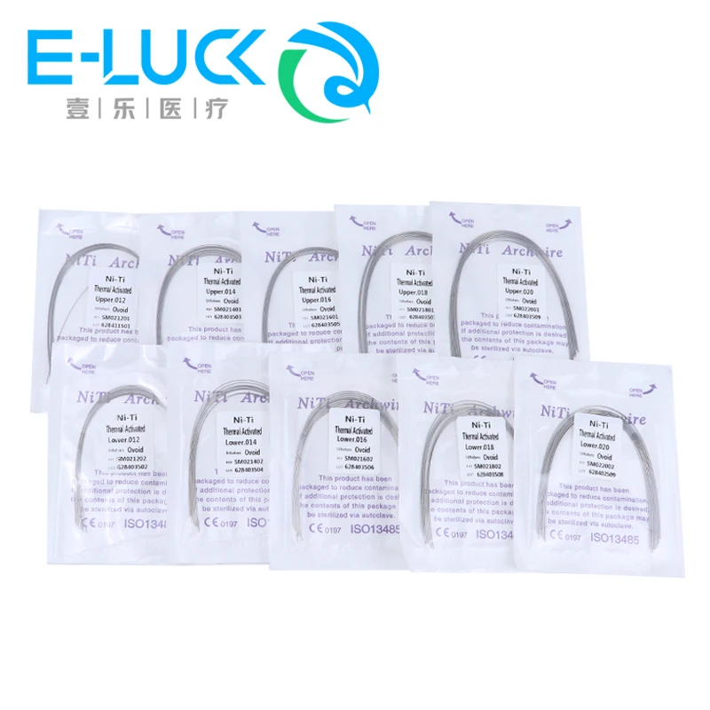 10pcs/bag NITI Archwire Dental Orthodontics Thermal Active Elastic Arch Wire Round Shape Upper&Lower Dentist Tools
10pcs/bag NITI Archwire Dental Orthodontics Thermal Active Elastic Arch Wire Round Shape Upper&Lower Dentist Tools