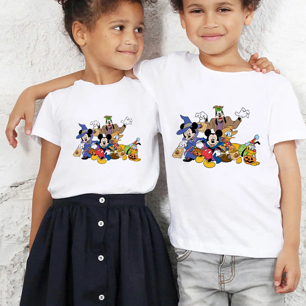 Halloween Print Series Disney Child T-Shirt Unsiex Cartoon Mickey Minnie Graphic Funny Pattern Kids T Shirt Popular Fashion Tees
Halloween Print Series Disney Child T-Shirt Unsiex Cartoon Mickey Minnie Graphic Funny Pattern Kids T Shirt Popular Fashion Tees