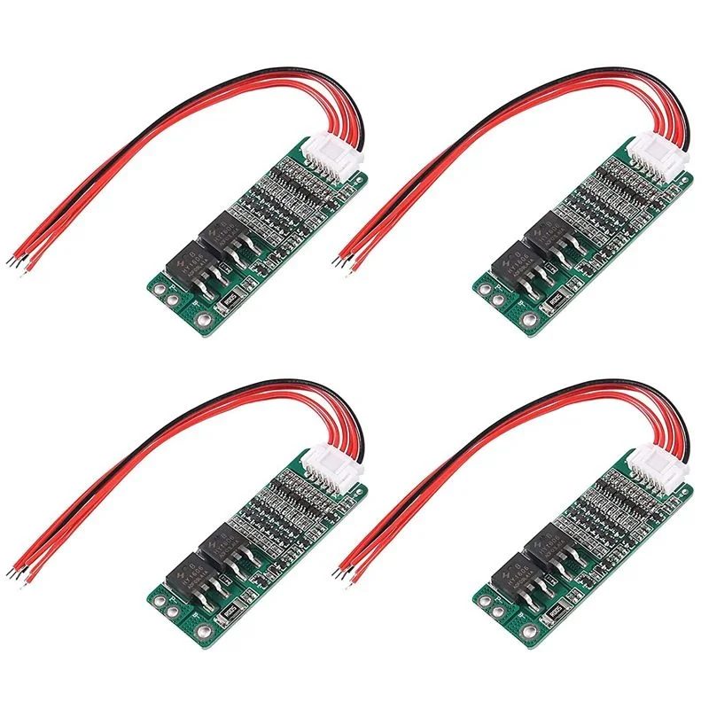 4Pcs 5S 15A Charger PCB BMS Protection Board for 18650 Li-ion Lithium Battery Charger Lipo 18V 21V with 6-core Wire
4Pcs 5S 15A Charger PCB BMS Protection Board for 18650 Li-ion Lithium Battery Charger Lipo 18V 21V with 6-core Wire