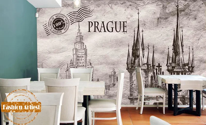 Custom Vintage Black & White Wallpaper Mural Czech Prague Poster Handing Painting Tv Sofa Bedroom Living Room Cafe Restaurant
Custom Vintage Black & White Wallpaper Mural Czech Prague Poster Handing Painting Tv Sofa Bedroom Living Room Cafe Restaurant