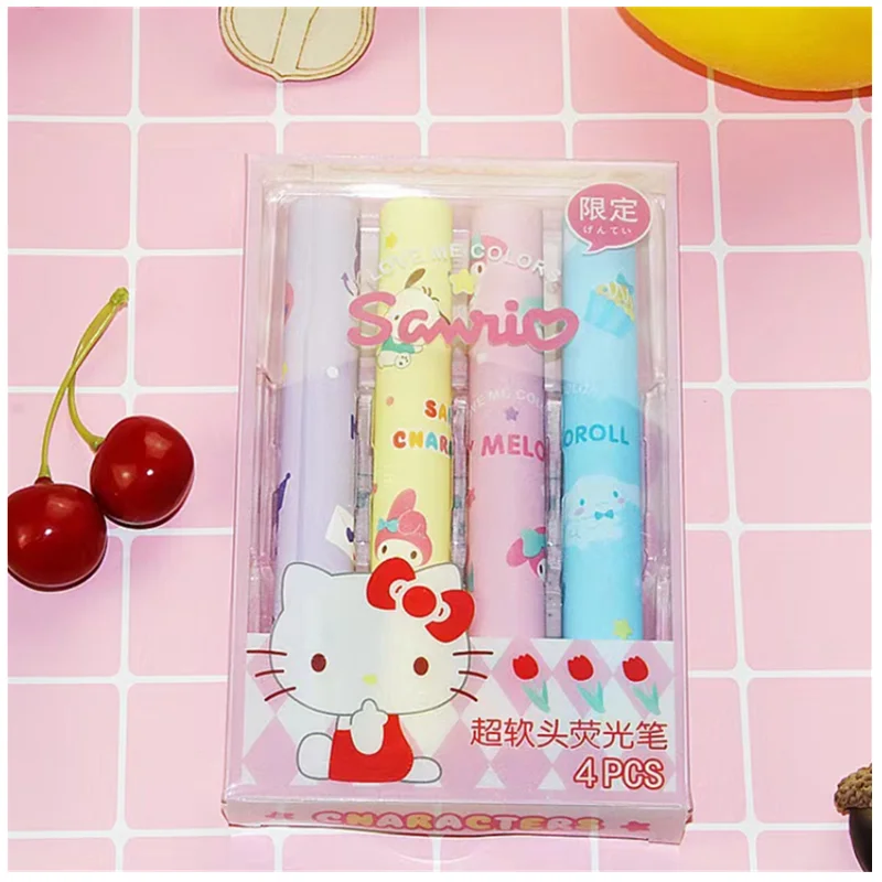 Sanrio Kawaii Highlighter Hello Kitty Stationery Anime Light Color Marker Pen Color Marker Pen Student Painting Graffiti Pen Set
Sanrio Kawaii Highlighter Hello Kitty Stationery Anime Light Color Marker Pen Color Marker Pen Student Painting Graffiti Pen Set