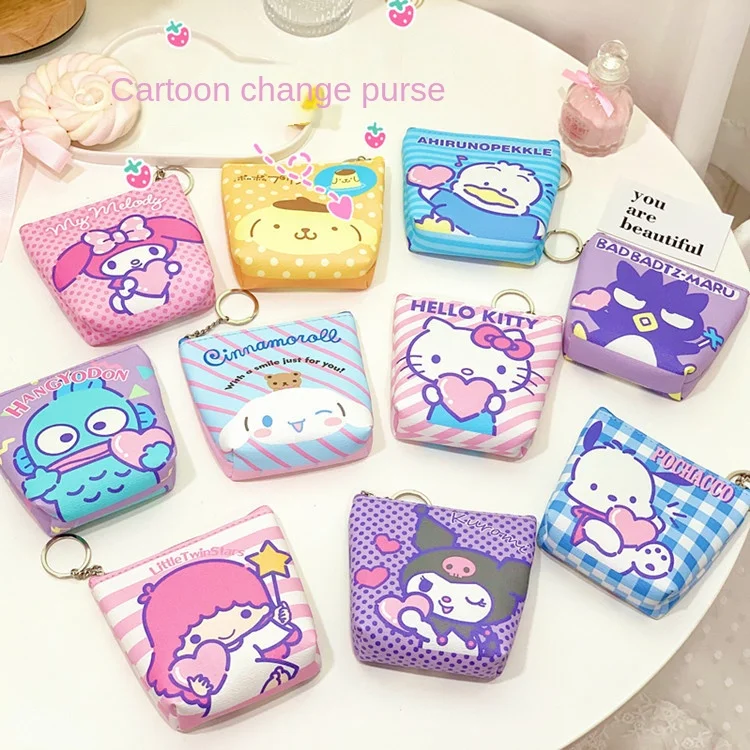 Sanrio Kuromi Kawaii мультяшный сменный кошелек студенческий Детский кошелек из искусственной кожи на молнии сумка для монет наушников Портативная ...
Sanrio Kuromi Kawaii мультяшный сменный кошелек студенческий Детский кошелек из искусственной кожи на молнии сумка для монет наушников Портативная ...
