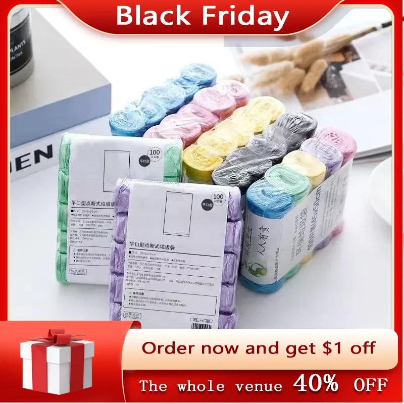5 Rolls 1 pack 100Pcs Household Disposable Trash Pouch Kitchen Storage Garbage Bags Cleaning Waste Bag Plastic Bag
5 Rolls 1 pack 100Pcs Household Disposable Trash Pouch Kitchen Storage Garbage Bags Cleaning Waste Bag Plastic Bag