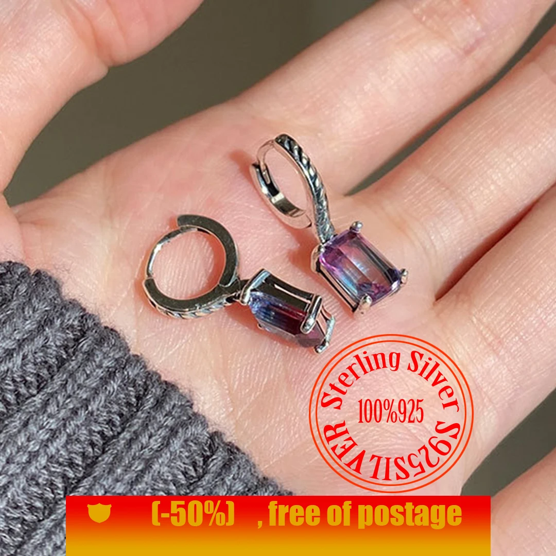 Classic fashion S925 sterling silver colored gem earrings, couple gifts, hot selling styles, anniversary
Classic fashion S925 sterling silver colored gem earrings, couple gifts, hot selling styles, anniversary