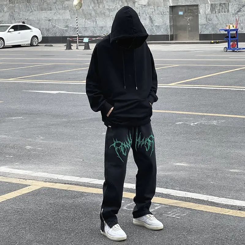 Men Y2K Street Dance Hiphop Jeans Fashion Embroidery Black Loose Board Denim Pants Overall Male Rap Jeans Plus Size Side Zipper
Men Y2K Street Dance Hiphop Jeans Fashion Embroidery Black Loose Board Denim Pants Overall Male Rap Jeans Plus Size Side Zipper