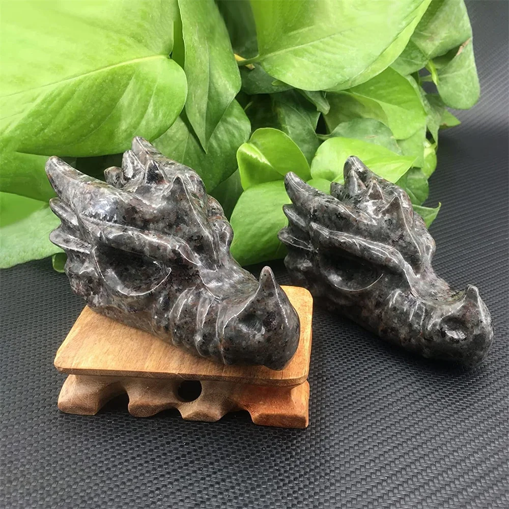 Large Crystal Dragon Head Skull Statue Natural Gemstone Yooperlite Carved Healing Animal Sculpture Craft Home Room Desk Gift
Large Crystal Dragon Head Skull Statue Natural Gemstone Yooperlite Carved Healing Animal Sculpture Craft Home Room Desk Gift